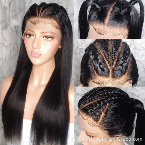 Mayqueen Unprocessed Straight Raw Virgin Mink Brazilian Hair Lace Front Wig Pre-Plucked hdFull Lace Human Hair Wig for Wholesale